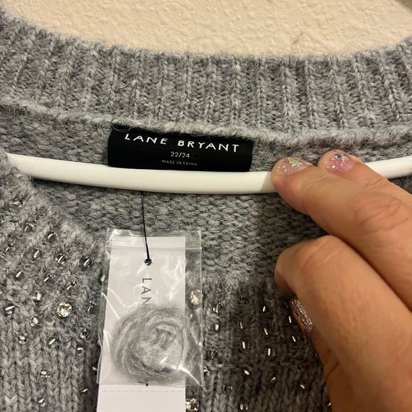 Lane Bryant Light Gray Sweater - Picture 9 of 9